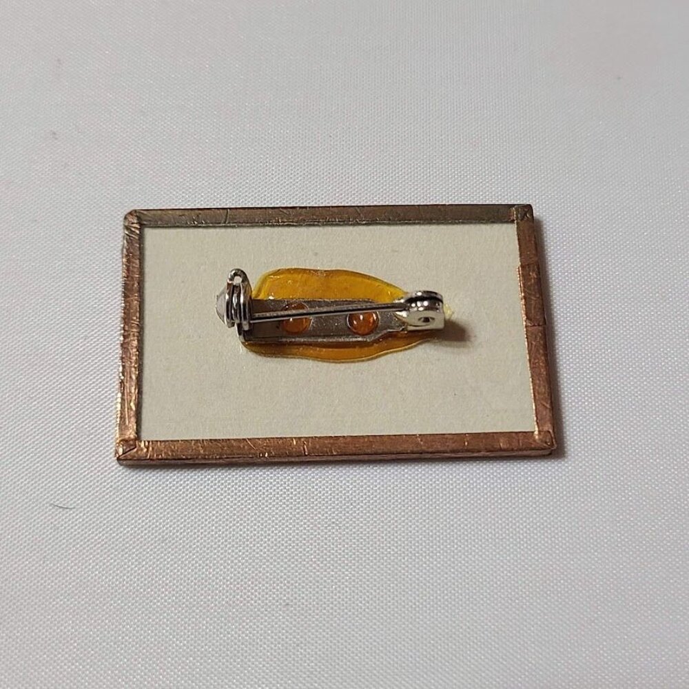 1957 3 Cent Postage Stamp Framed Lapel Pin Honoring Teachers of America - Picture 3 of 5
